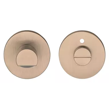 WC-sluiting PVD licht brons Formani Gensler Rivio GLWC53 rood-wit indicatie rond 53mm